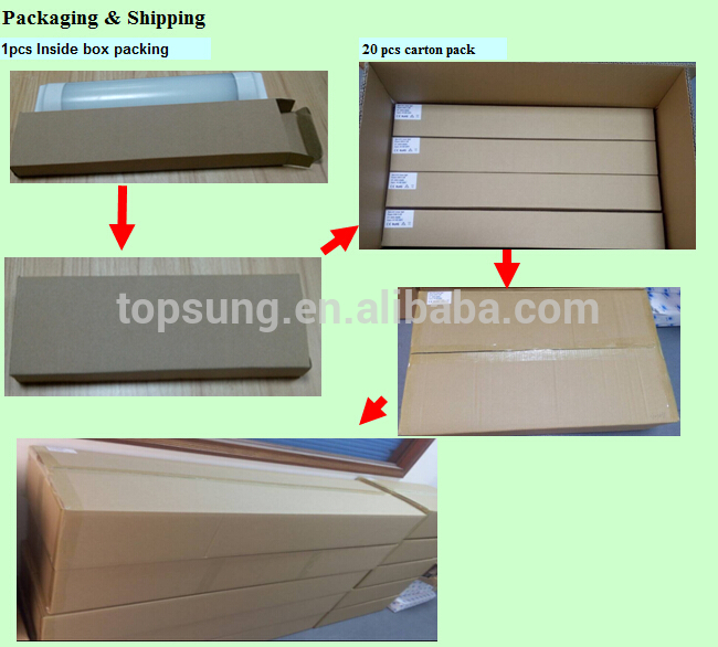 New 220V 4 feet Wifi APP control led grille panel light Topsung Lighting
