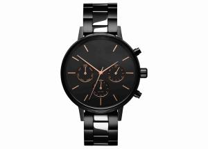 China Black and silver mens stainless steel watches design your own watch for men wholesale