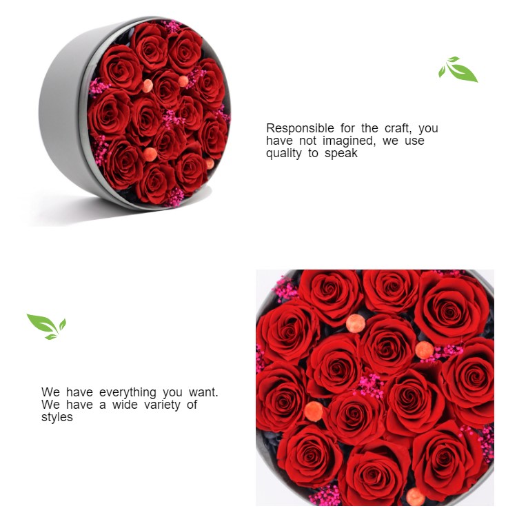 Elegant Preserved Flowers In A Box Perfect Gift For Mothers Day V - Day