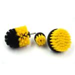 Yellow Drill Cleaning Brush 2 Inch 3.5 Inch 4 Inch , Bathroom Cleaning Brush