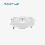 Renewable Material GU10 Downlight Housing Square Tilted MR16 Downlight Housing