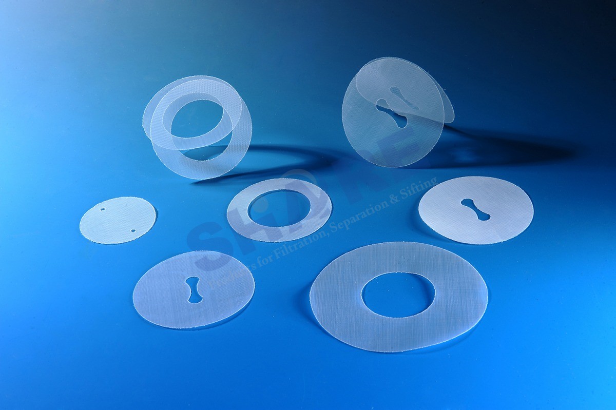 515 530 580 Micron Polyester Filter Mesh Sheets PET Mesh Cut Discs