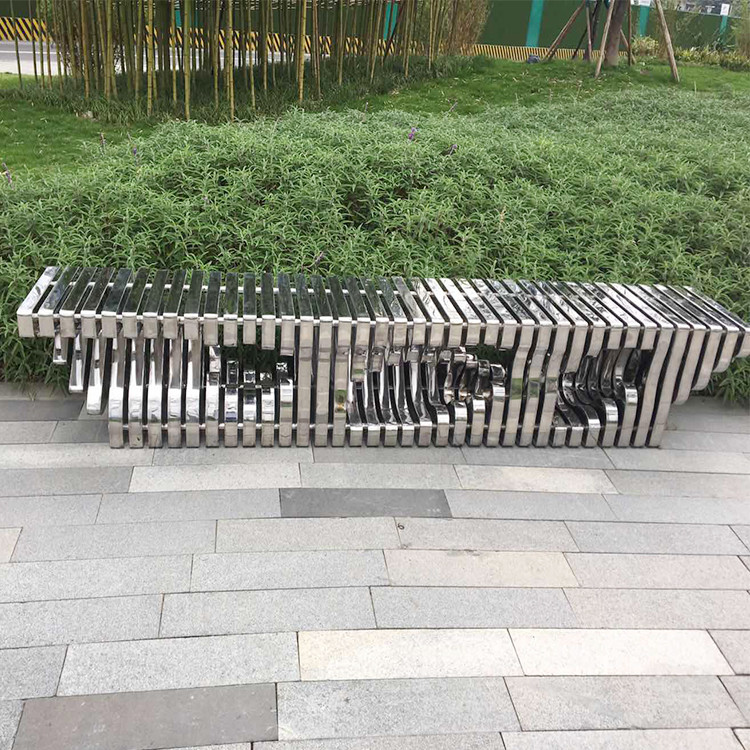 Excellent Adhesion 2800mm Stainless Steel Garden Benches