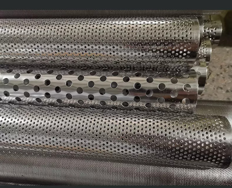 2mm 3 5 6 8mm Perforated Filter Tube Round Hole 304 316 Stainless Steel Metal