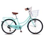 Retro 24 26 Inch Women Bicycle Utility City Bike Carbon Steel Material