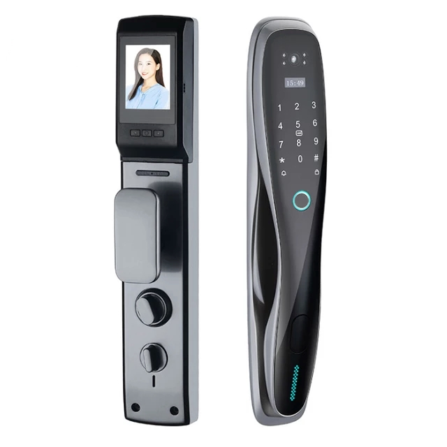 Apartment / Home Fingerprint Sensor Door Lock For Glass Door / Wood Door