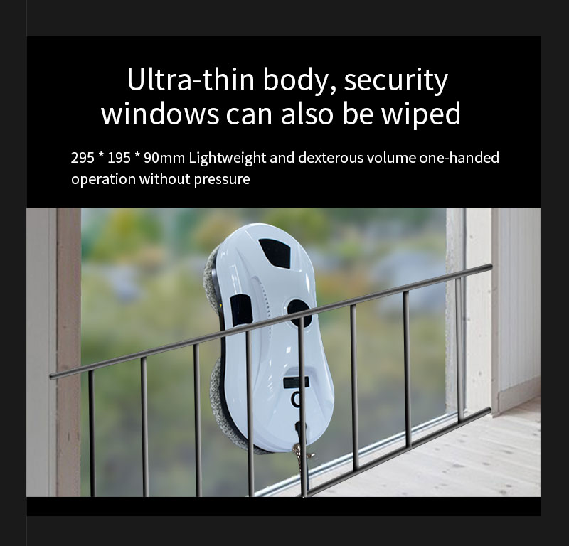 ABS Household WiFi Remote Control Smart Glass Wall Cleaner Robot Vacuum for Windows
