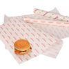 China Single Side Coated Waxed Greaseproof Food Wrap Printed Burger Paper wholesale