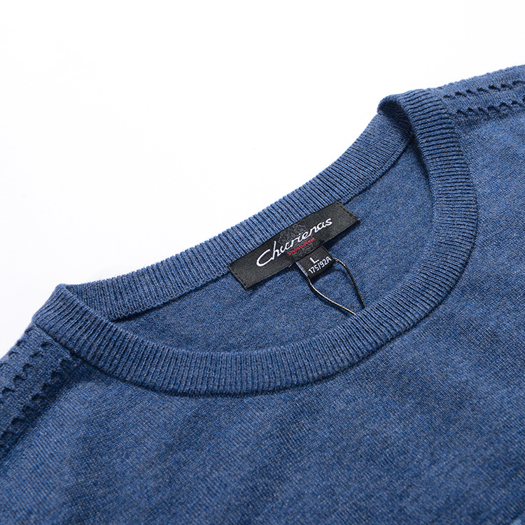 Free Shipping Custom Logo Knit Pattern Sweater High Quality Men Crew Neck Sweater