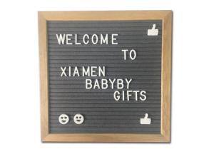 China 12 By 18 Inch Felt Letter Board Notice Menu , Changeable Black Framed Letter Board wholesale