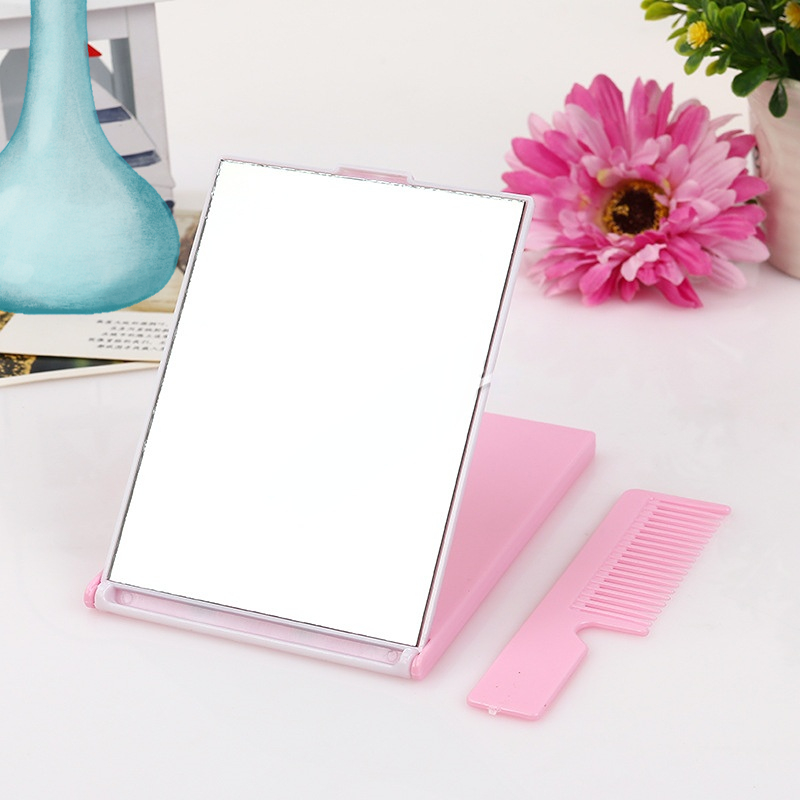 Customized Fashion Design Square Desktop Makeup Mirror with Processing Flexibility