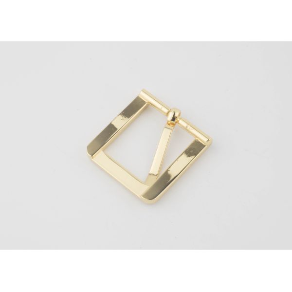 20mm Heal Bar Brass Belt Buckles , OEM Or ODM Center Bar Roller Buckle