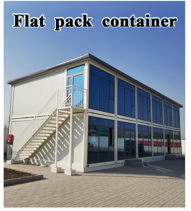 Modular Flat Pack Container House Portable Modern with Light Steel Frame