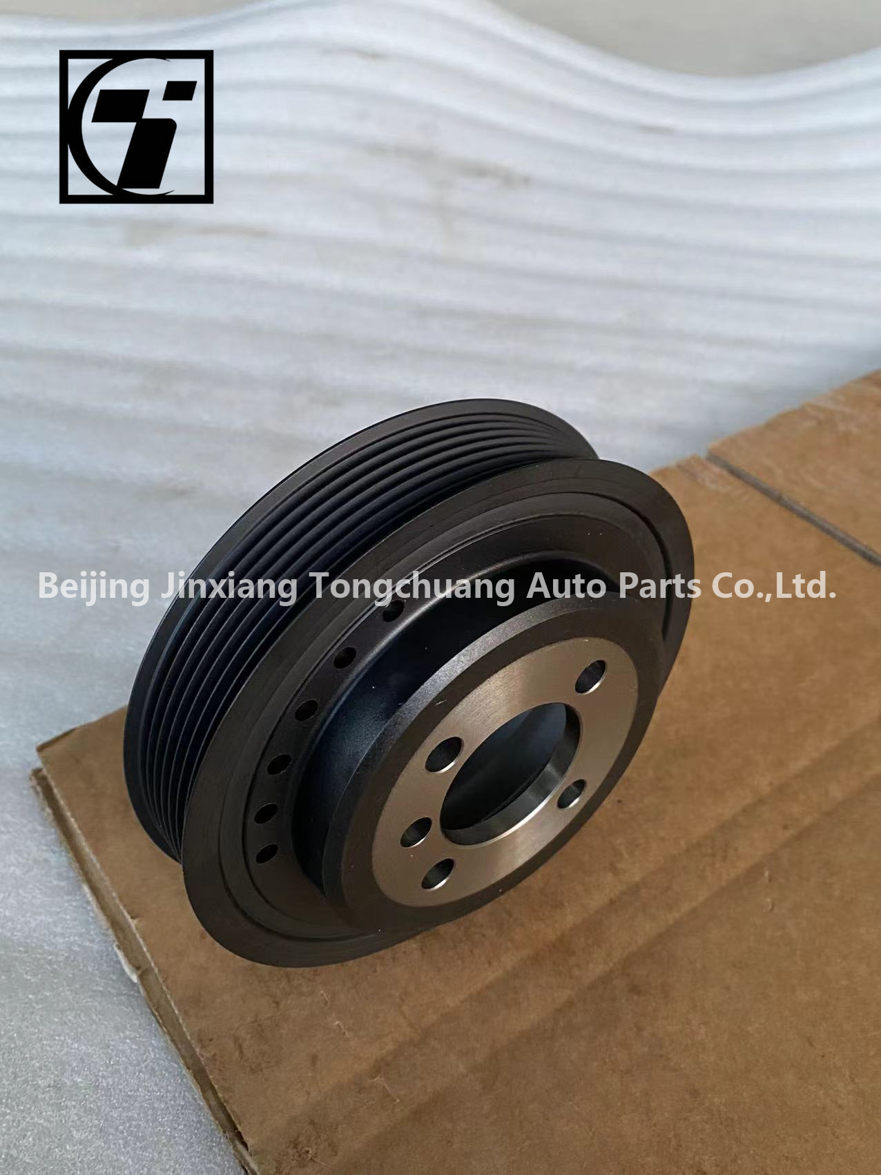 Foton Aumark AUCAN 2.5 Engine Shock Pulley PM40004689 Long-Lasting for 2016- Aluminum