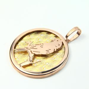 China Fashion High Quality Fashion Stainless Steel Round Shapped Necklace Pendant LPR363 wholesale
