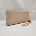 Women Real Leather Purse With Chain Wristlet Long Wallet WA01