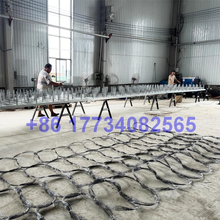 Defensive Tank Barrier Mesh Fence Easy Come Difficult Come Out Anti Tank Obstacle Wire Net Inconspicuous Obstacle Fence