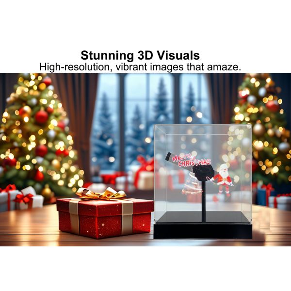 Rechargeable Mini Table Type Hologram Gift Advertising Display Equipment 3D Holographic Projector LED Fan for Toy and Gift Shops