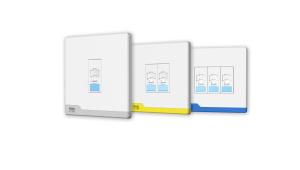 China Super Thin RJ45 Network Faceplate 86x86mm Flat Wall Plate wholesale