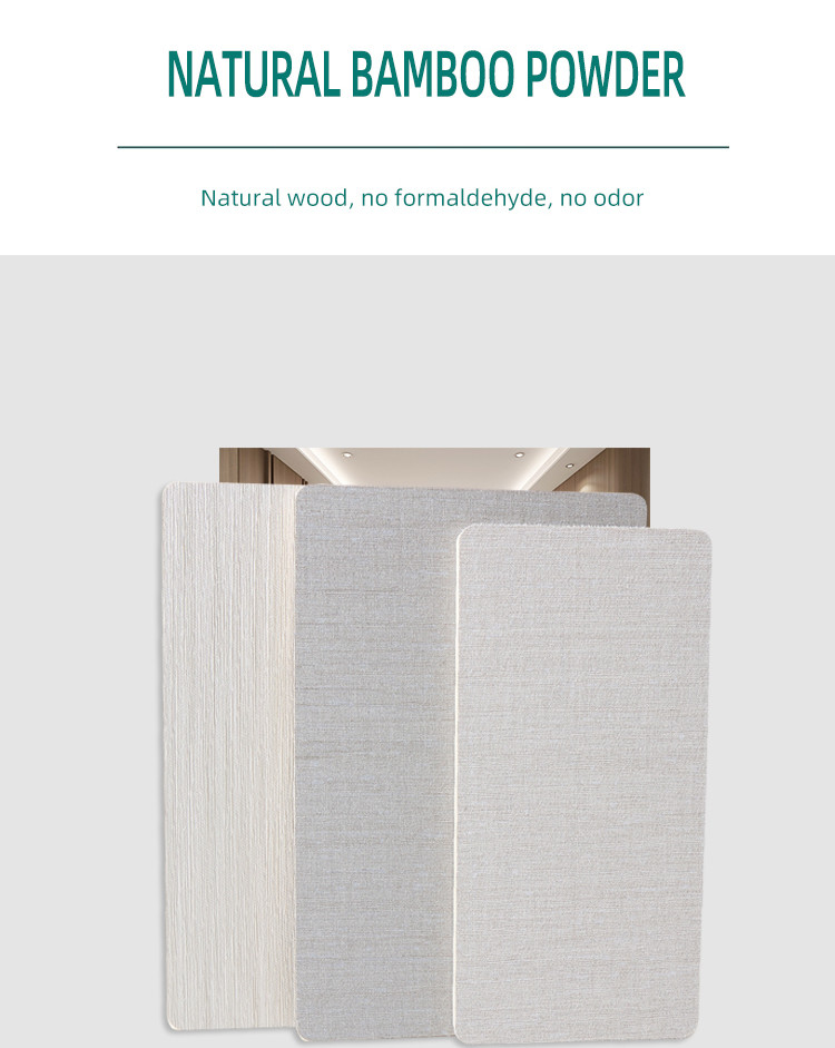 Formaldehyde-Free And Environmentally Friendly Bamboo Wood Fiber Fabric Wall Panel