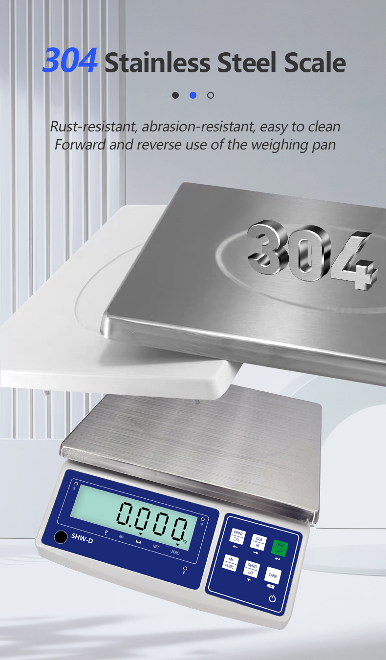 Customizable ABS 15KG LCD Display Table Scale with Precision and 6V/4000mAh Battery