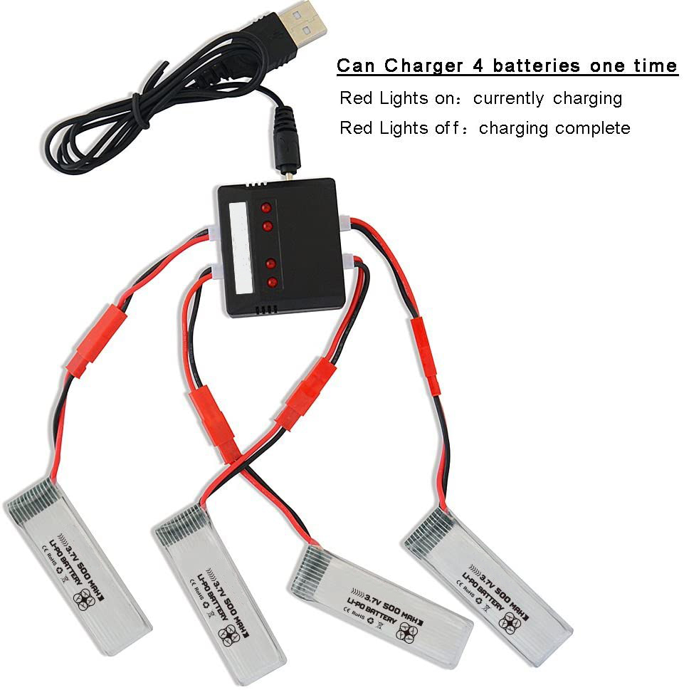 NCM Rechargeable Li Ion Polymer Battery Pack 3.7V 500mAh Lipo Battery