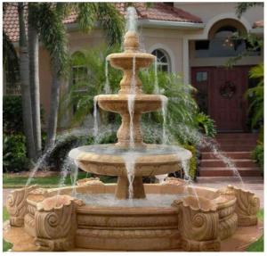 China New Deisgn Three Basin Carved Fountain wholesale