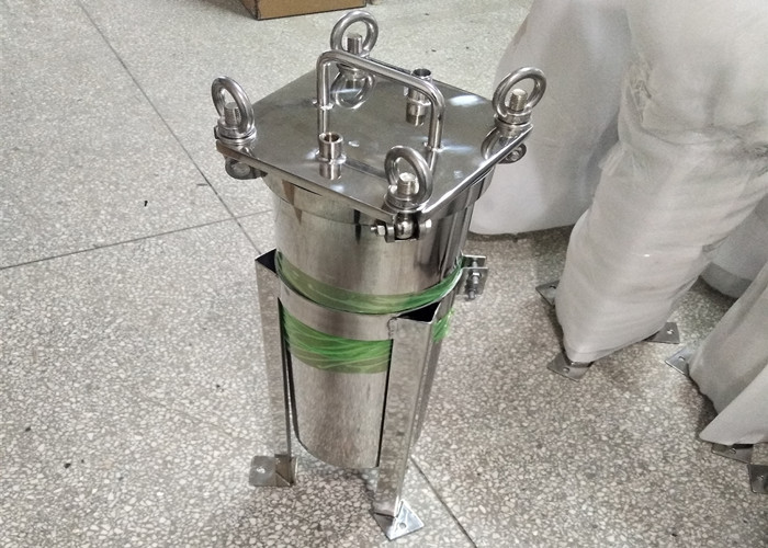 Precision Grade Single Bag Filter Housing SS 304/316L Material For Liquid Filtration