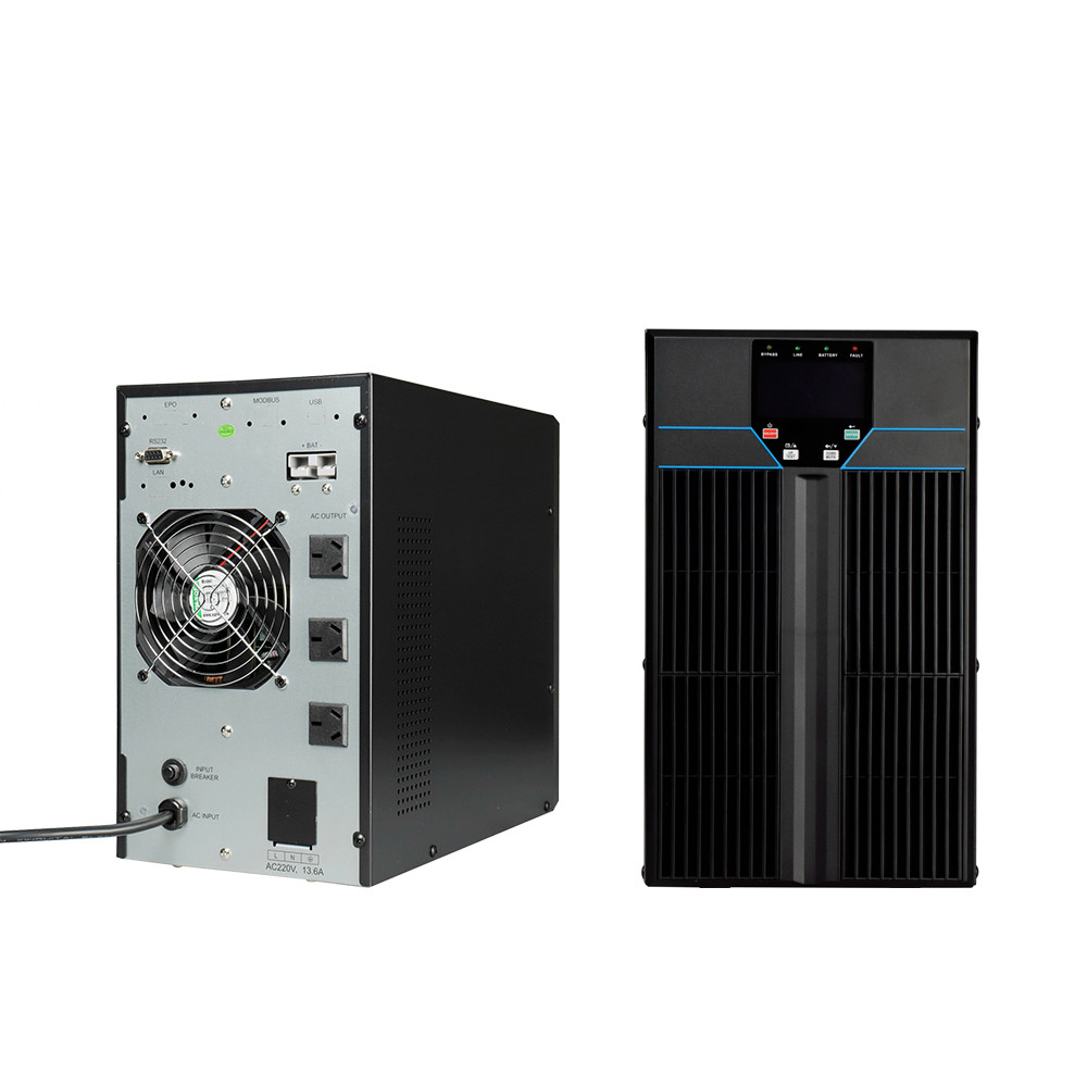 High Frequency Online UPS 1KVA 800W 220V Tower UPS Power Supply With lead acid battery