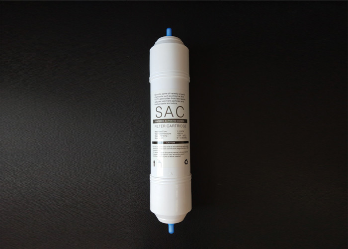 11" Inline Drinking Water Filter Cartridge , Sintered Activated Carbon Water Filter Cartridge