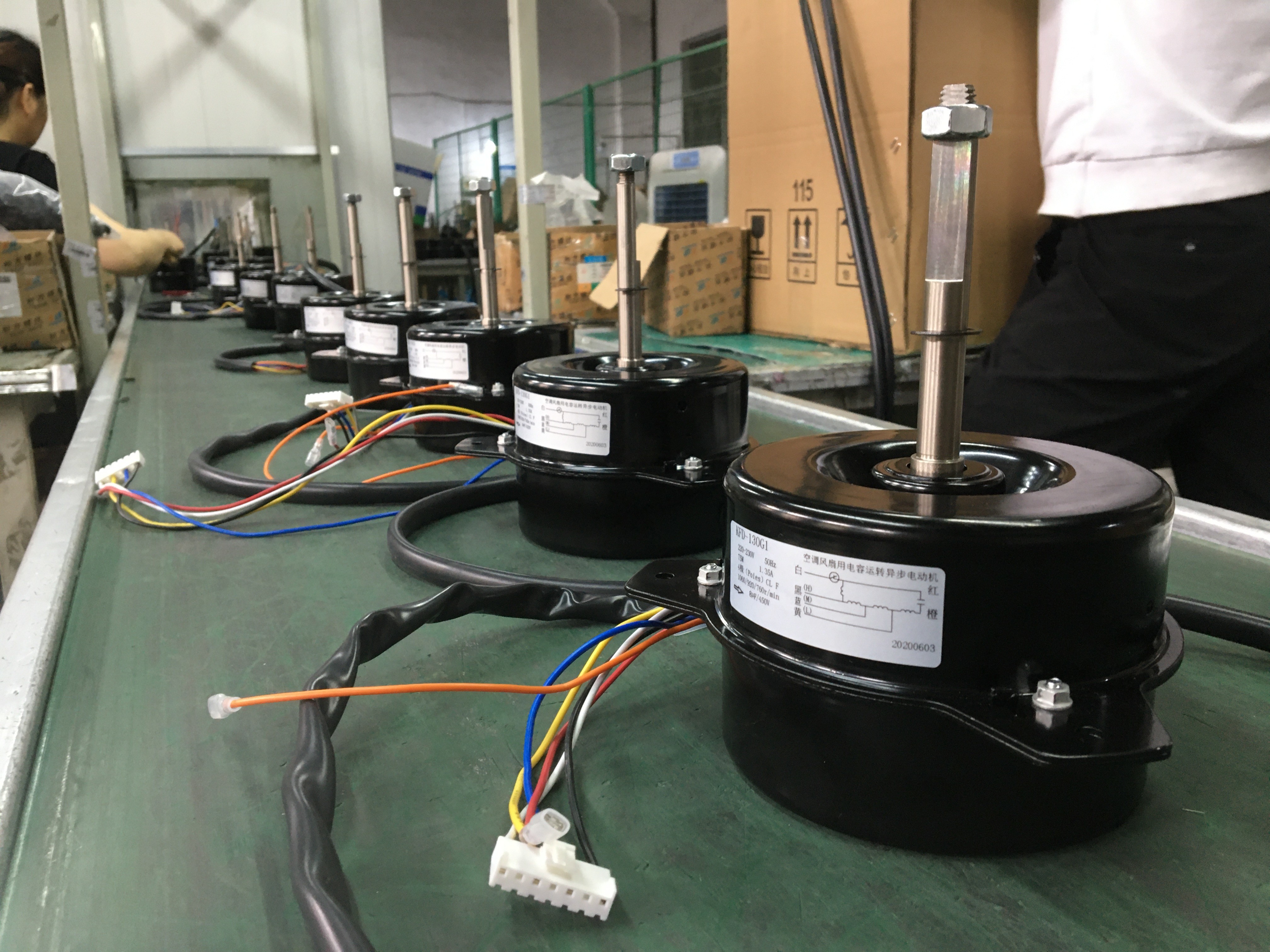 4 Poles NSK Ball Bearing Air Conditioner Single-Phase Outdoor Fan Motor / HVAC Fan Motor