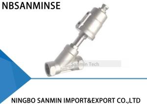 China Angle Seat Valve Pneumatic Piston Air Valve 2 Way Stainless Steel Valve For Air Oil Gas Filling Machine Nitrogen wholesale