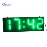 outdoor led clock time date temperature sign