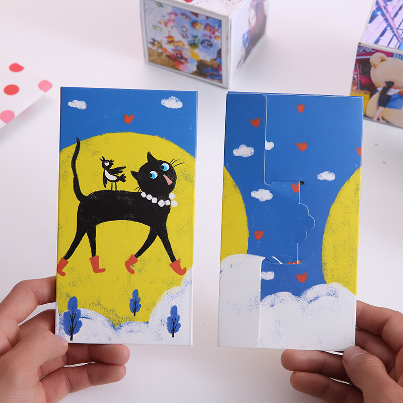 DIY Birthday Christmas Valentine Surprise Bounce Gift Paper Box with Customized Print