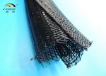 Fireproof Braided PET expandable braided self-closing Cable Sleeving
