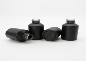 China In Stock Black Frosted Small Glass Dropper Bottles With 18/410 Neck Size wholesale