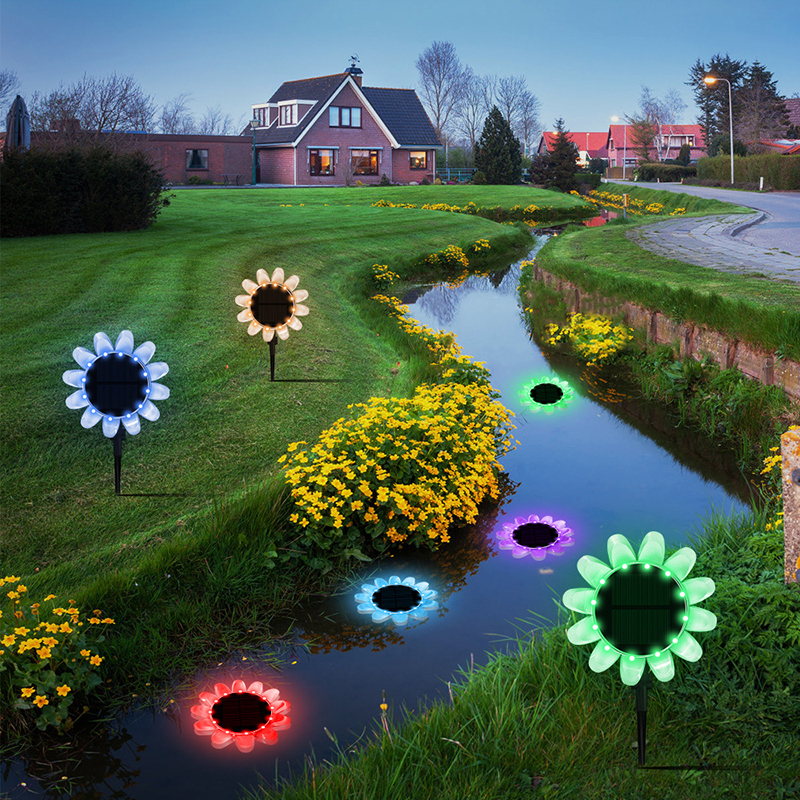 OEM IP68 Multi Color LED Solar Float Lamp For Swimming Pool Night Light Stair Light