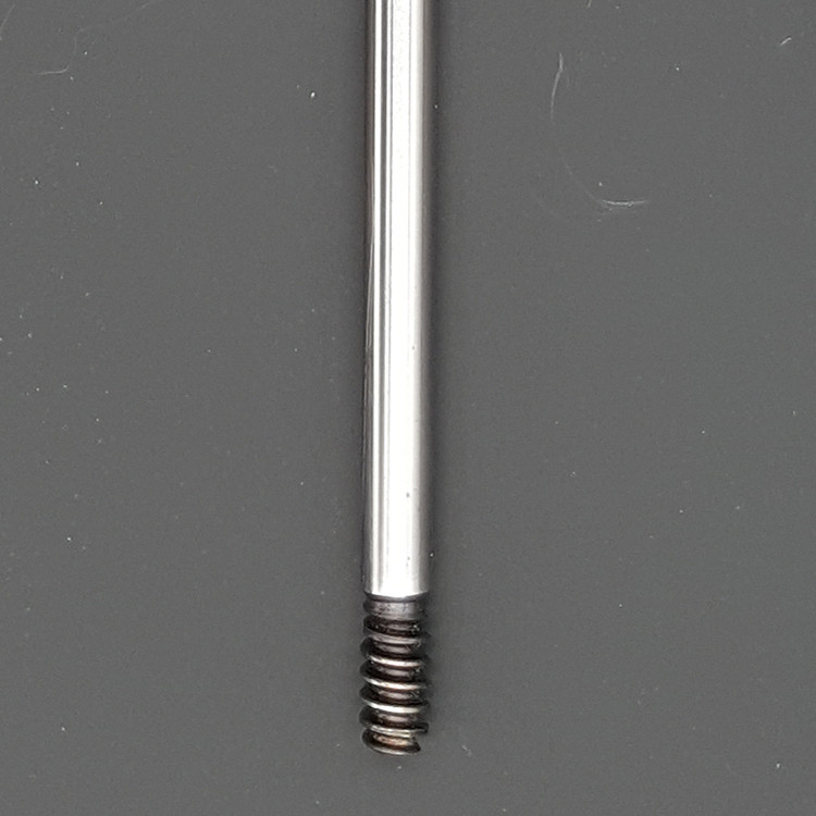 #45 steel 12mm knurled keyway threaded electric fan motor shaft for industrial fan part