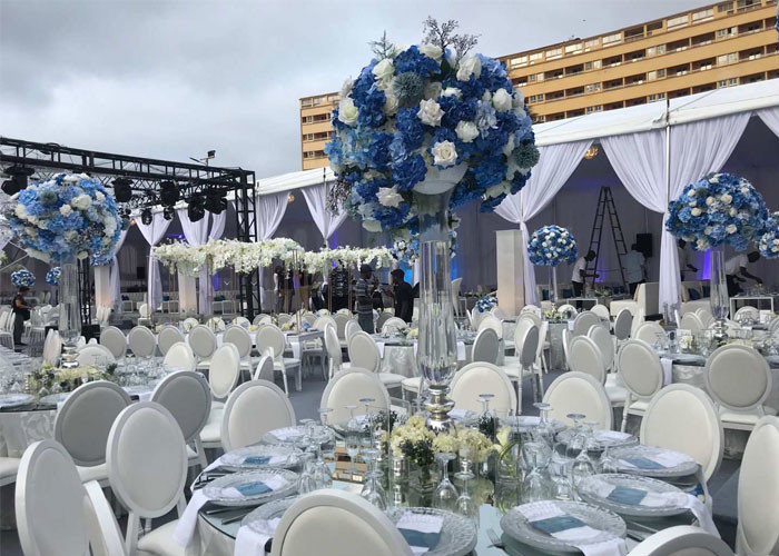 Elegant White PVC 30x60m Clear Span Tent For Wedding