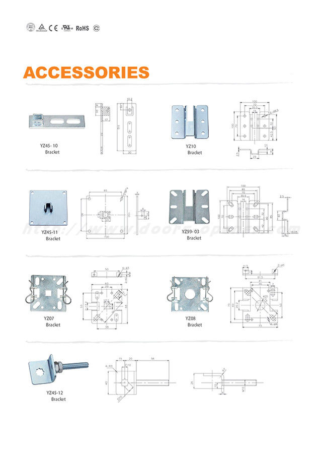 AC 220V 10N.M 15RPM Tubular Motor Roller Shutter