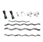 20% RTS Malleable Iron Preformed ADSS Suspension Clamp