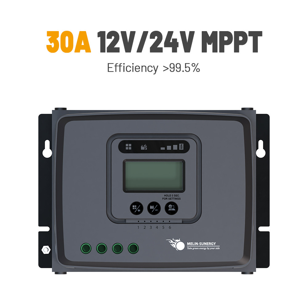 Lifepo4 Intelligent RV Solar Charge Controller MPPT 12v 30a 100V Input Bluetooth