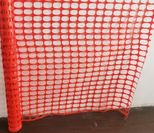 China Hole Diameter 100*40mm 100% HDPE Orange Plastic Safety Fence Safety Barrier Netting on sale