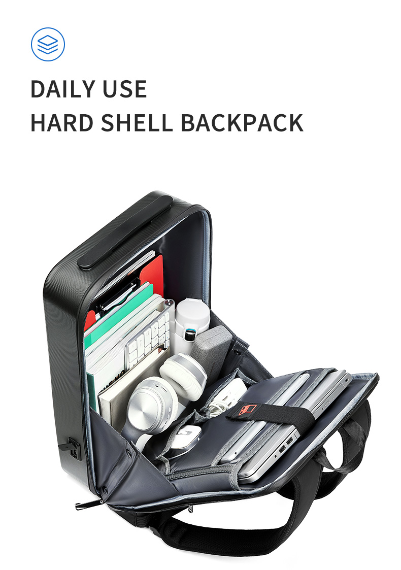 Mens Anti Theft Waterproof Business Backpack With Computer Interlayer