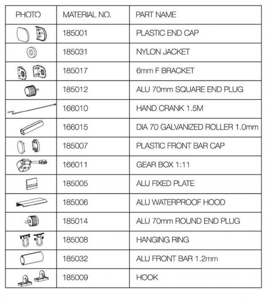 Large Outdoor Window Sunshade Windproof Shades Blinds Shutters Awnings