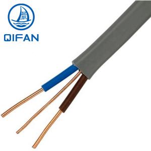 China Low Voltage Flat Twin &amp; Earth Electrical Cable Wire Grey 2* 2.5 + 1.5sqmm wholesale