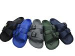 Colorful Slip On Comfort Double Buckle Flat Sandals