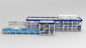 China 24000BPH Narrow Edge Wraparound Case Packer Machine High Speed Packaging wholesale