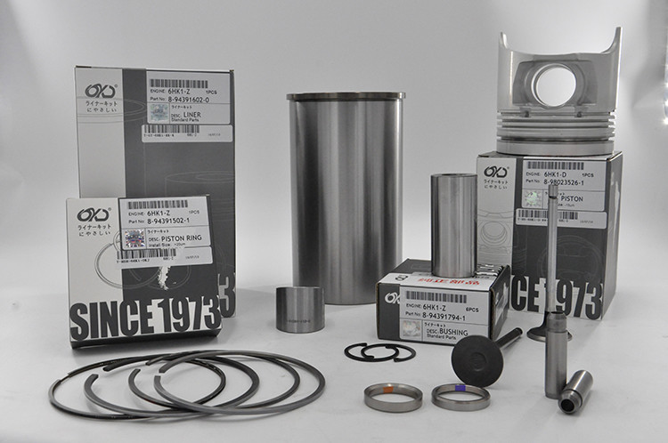 6HK1 Isuzu Engine Parts Engine Overhaul Kit Piston Set Liner Kit 6 Cyls