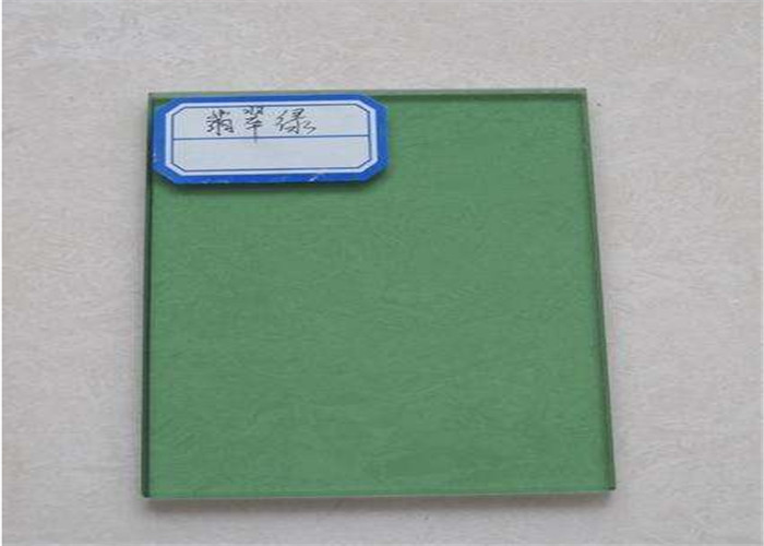 Tempered Dark Green Reflective Glass 4mm - 10mm Thickness For Apartment Block